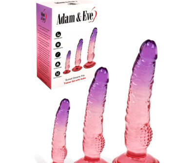 Adam & Eve Dreams 3 Pieces -Pink Purple
